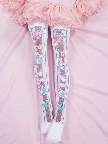 Sweet Lolita Stocking Pink Spandex Candy Color Lolita Accessories