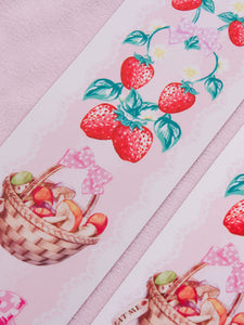 Sweet Lolita Tights Pink Spandex Fruit Pattern Lolita Accessories