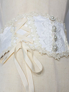 White Lolita Girdle Lace Polyester Miscellaneous Lolita Accessories