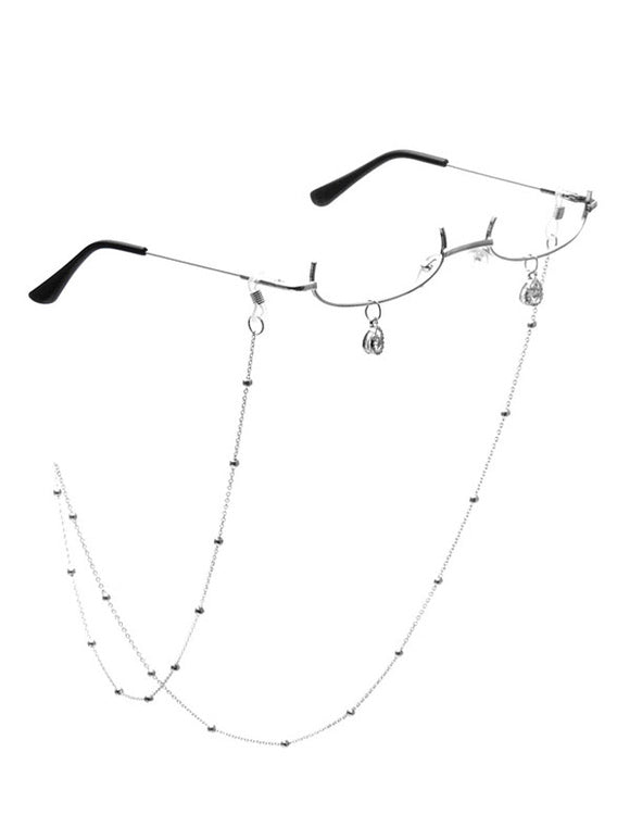White Lolita Glasses Chains Accessory Metal Miscellaneous